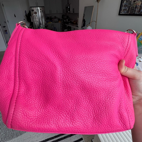 NOT AVAILABLE Kate Spade Leather Fuchsia Shoulder Bag/Crossbody Bag Hot Pink - Picture 10 of 16